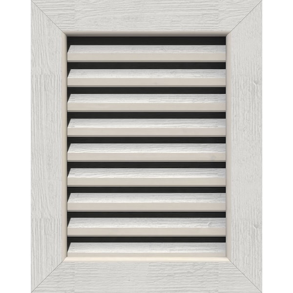 Ekena Millwork Vertical Gable Vent, Functional, Western Red Cedar Gable Vent w/1" x 4" Flat Trim Frame, 18"W x 36"H GVWVE18X3601RFPWR - main